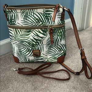 Dooney & Bourke Tropical Green and Brown Crossbody Bag